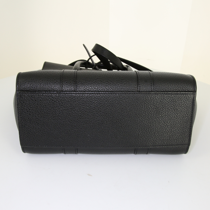 Sac bandoulière Mulberry Bayswater en cuir noir - Detail D5