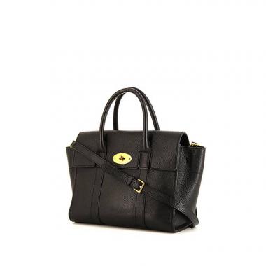 Mulberry Bayswater shoulder bag in black leather