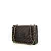 Chanel Vintage handbag in black quilted grained leather - 00pp thumbnail