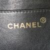 Chanel Vintage handbag in black quilted grained leather - Detail D4 thumbnail
