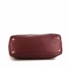Prada Daino shopping bag in burgundy grained leather - Detail D5 thumbnail