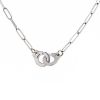 Dinh Van Menottes R10 necklace in white gold - 00pp thumbnail