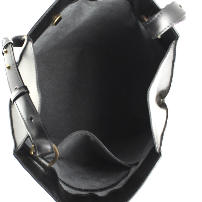 Louis Vuitton Cluny handbag in black epi leather - Detail D2