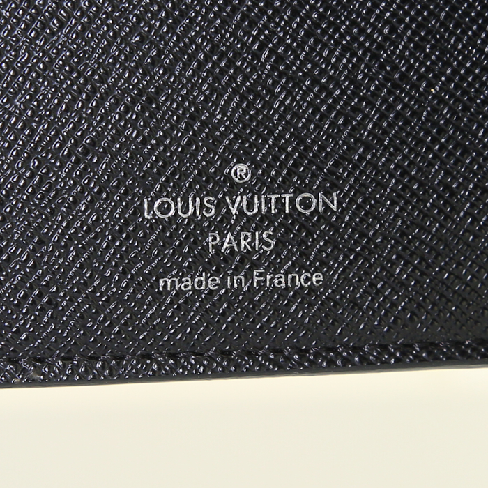 Portefeuille Louis Vuitton Eugenie petit modèle en cuir épi verni noir - Detail D2