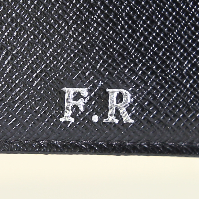 Portefeuille Louis Vuitton Eugenie petit modèle en cuir épi verni noir - Detail D3