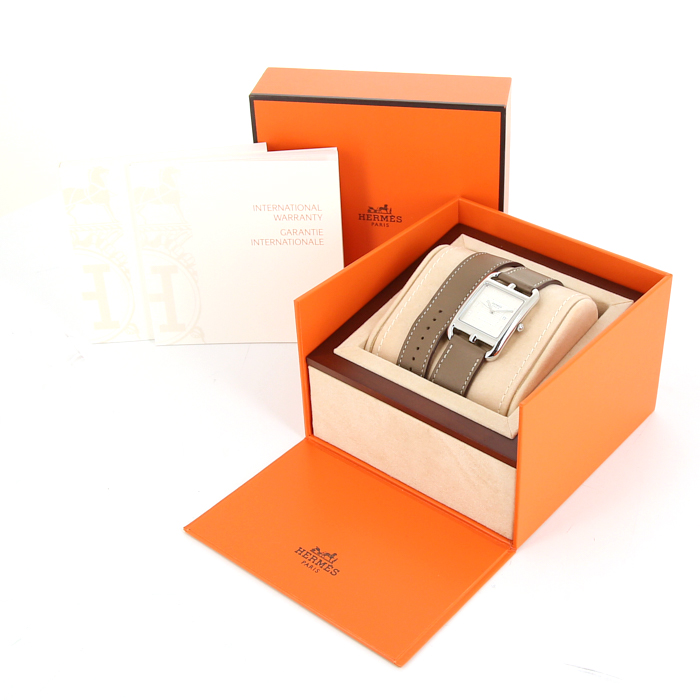 Orologio Hermes Cape Cod in acciaio Ref :  CC2.710 Circa  2015 - Detail D2