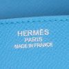 Borsa Hermes Birkin 35 cm in pelle Epsom blu Zanzibar - Detail D3 thumbnail
