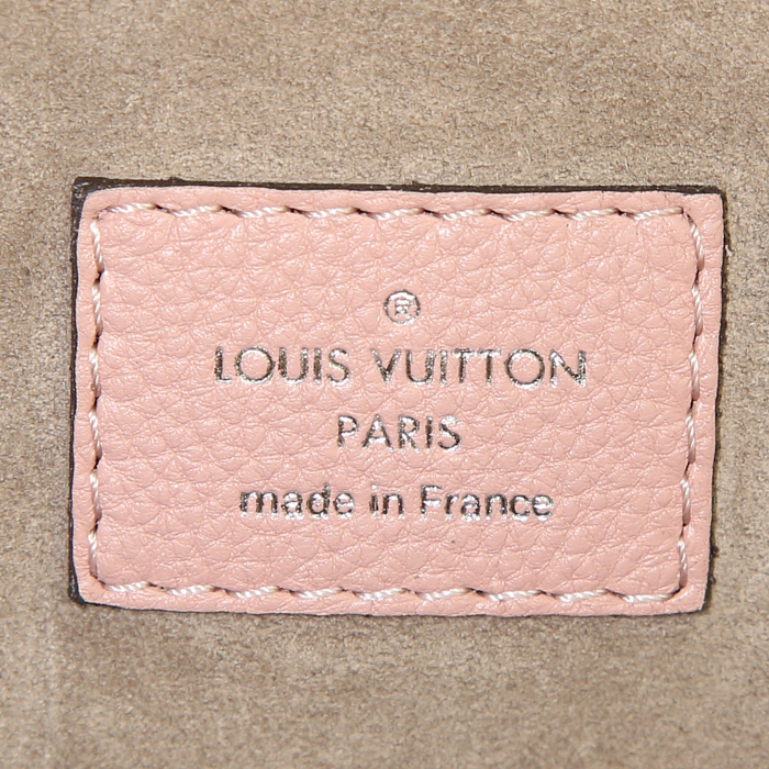 Sac bandoulière Louis Vuitton Lockit  en cuir rose - Detail D4
