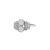 Vintage Art Déco ring in white gold and diamonds - 00pp thumbnail