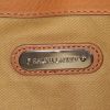 Bolso de mano Ralph Lauren Ricky modelo grande en lona azul y cuero marrón - Detail D4 thumbnail