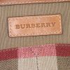 Burberry Ashby shoulder bag in beige, black, white and red canvas and brown leather - Detail D4 thumbnail