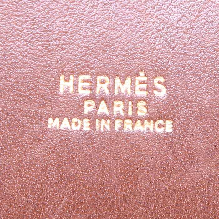 Borsa Hermes Bolide in struzzo marrone - Detail D4