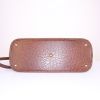 Hermes Bolide handbag in brown ostrich leather - Detail D5 thumbnail