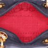 Bolso de mano Dior Lady Dior modelo mediano en lona cannage negra - Detail D2 thumbnail