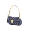 Louis Vuitton Pleaty pouch in blue monogram denim canvas and natural leather - 00pp thumbnail