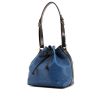 Bolso de mano Louis Vuitton petit Noé modelo pequeño en cuero Epi bicolor azul y negro - 00pp thumbnail