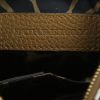 Borsa a tracolla Burberry Broguing in tela Haymarket beige e pelle marrone - Detail D3 thumbnail