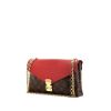 Bolso bandolera Louis Vuitton Pallas Chain en lona Monogram y cuero rojo - 00pp thumbnail