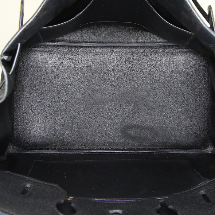 Hermes Birkin 35 cm bag in black togo leather - Detail D2