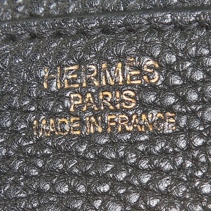 Bolso Hermes Birkin 35 cm en cuero togo negro - Detail D3
