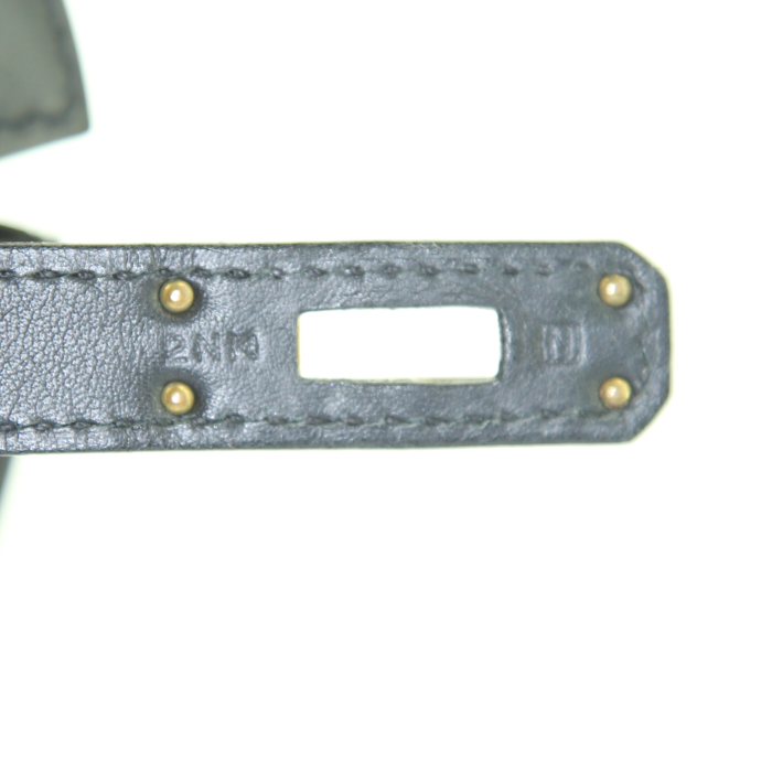 Bolsito de mano Hermès Kelly Cut en cuero swift negro - Detail D4