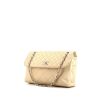 Chanel Timeless jumbo shoulder bag in cream color quilted leather - 00pp thumbnail
