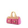 Borsa Louis Vuitton Neo Speedy in denim rosa e pelle naturale - 00pp thumbnail
