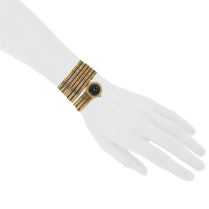 Bulgari Tubogas watch in yellow gold and white gold Ref:  BB191T Circa  1990 - Detail D1