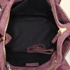 Jerome Dreyfuss Anatole shoulder bag in purple suede - Detail D3 thumbnail