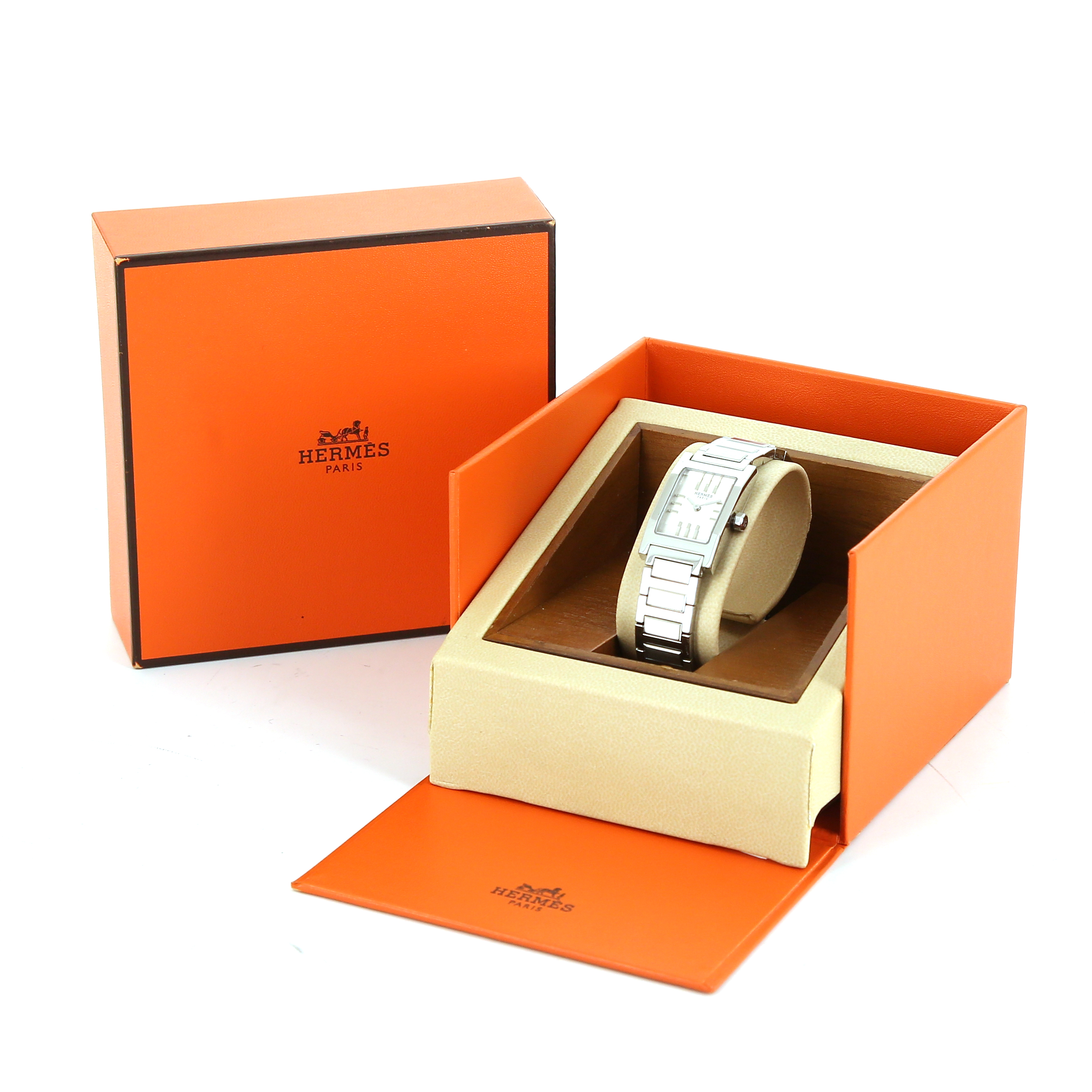 Orologio Hermes Tandem in acciaio Ref :  TA1.210 Circa  2000