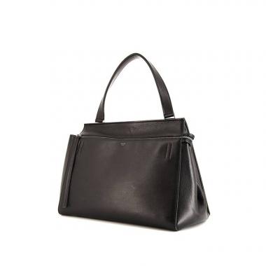 Bolso de mano Celine Edge en cuero granulado negro