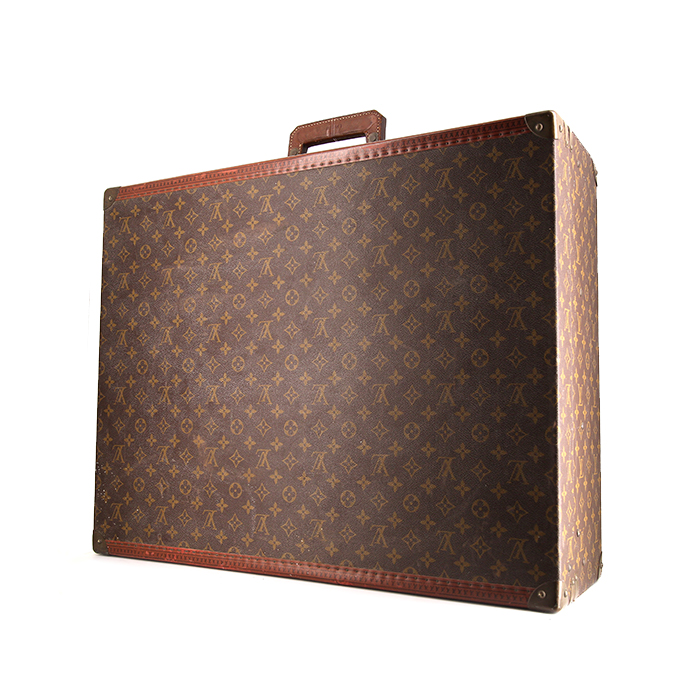 Valigia Louis Vuitton in tela monogram e losine marrone - Detail D1