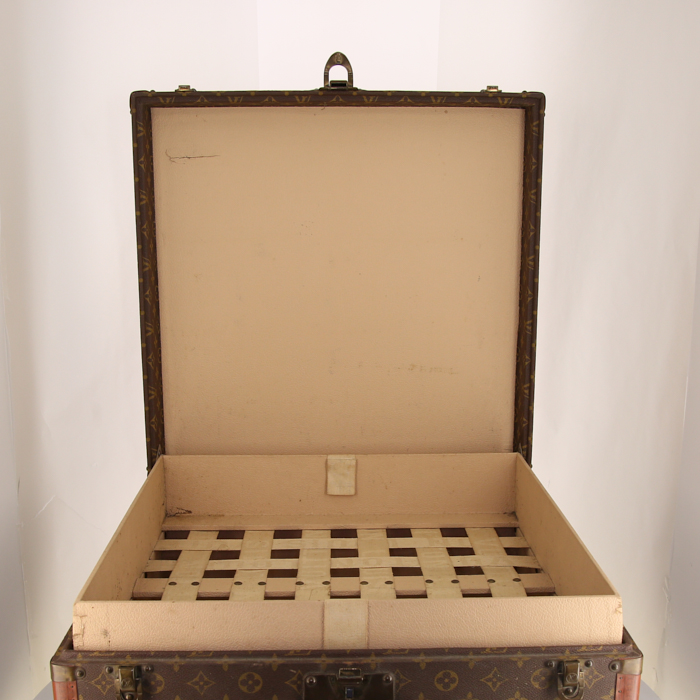 Valigia Louis Vuitton Brettes Chapeaux in tela monogram e losine marrone - Detail D2