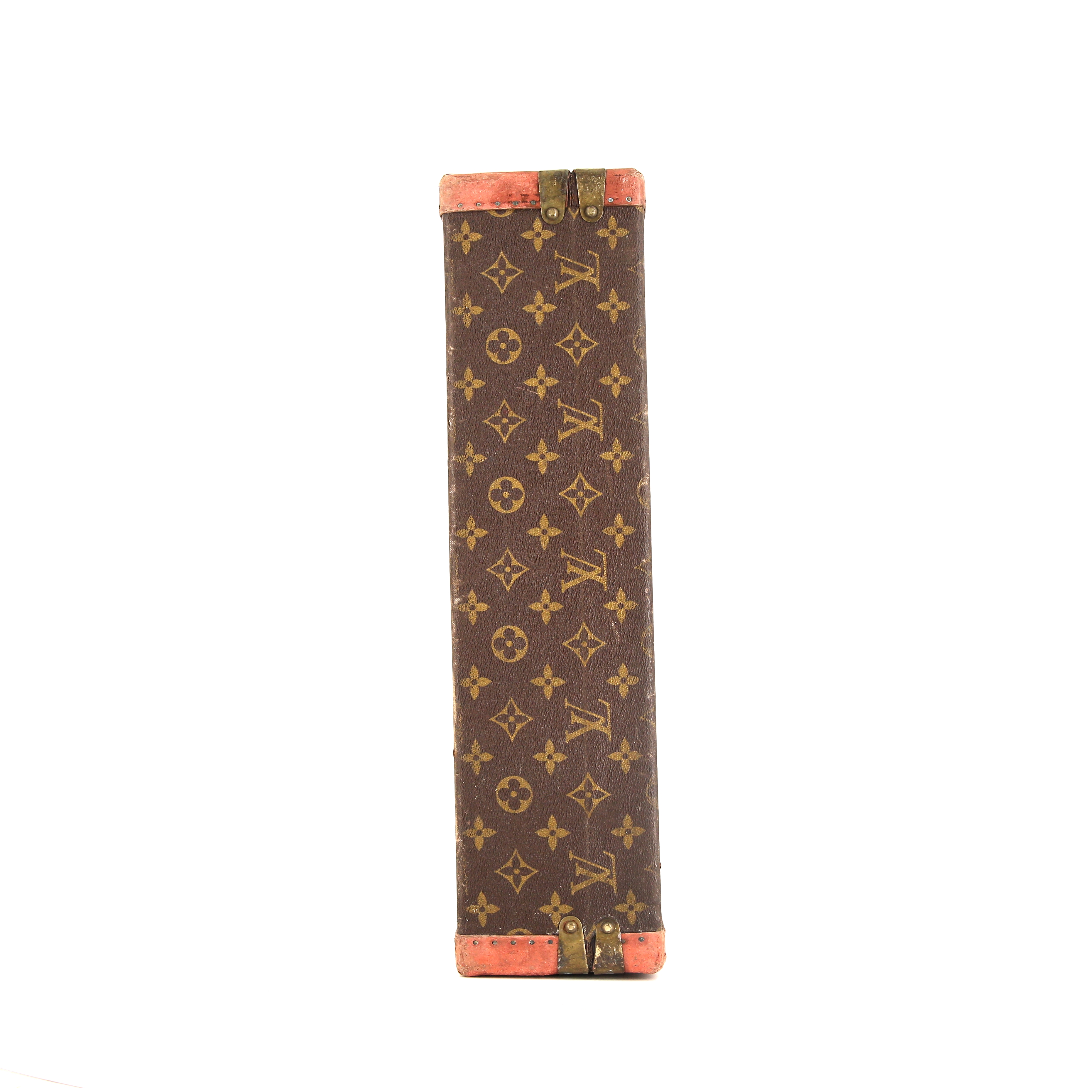 Louis Vuitton President briefcase in brown monogram canvas and natural leather - Detail D4