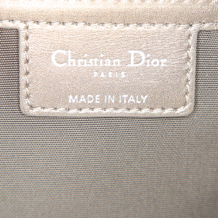 Borsa Dior Panarea in tela cannage mordoré e pelle mordoré - Detail D3