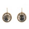Pomellato Narciso earrings in pink gold and smoked quartz - 00pp thumbnail