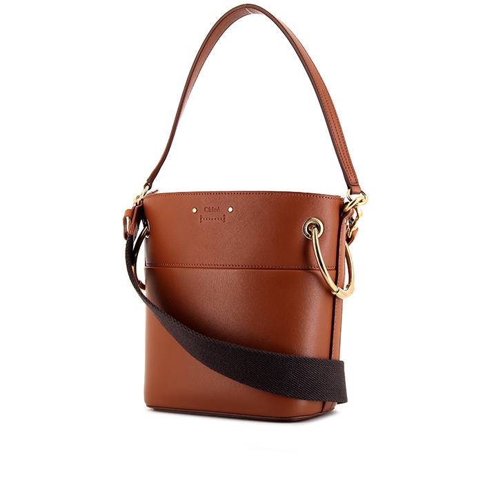 Chloé Roy shopping bag in brown leather - 00pp