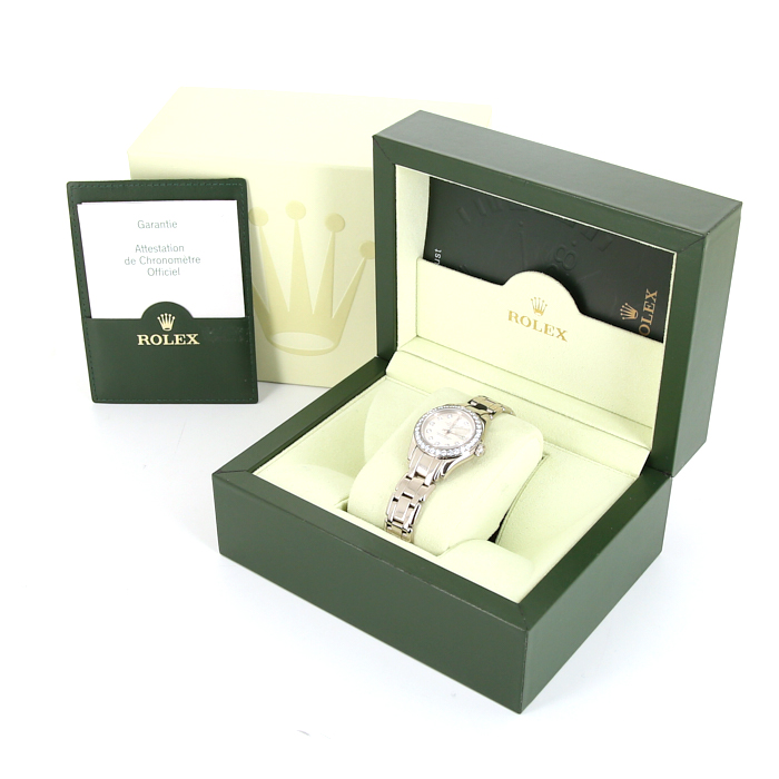 Rolex Lady Datejust Pearlmaster watch in white gold Ref:  69299 Circa  1998