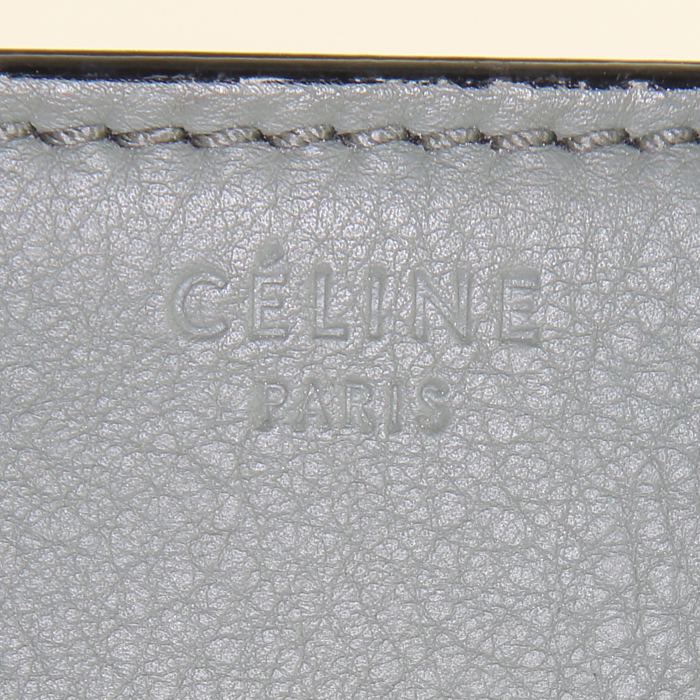 Céline Phantom shopping bag in grey leather - Detail D3