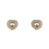 Orecchini a perno Chopard Happy Diamonds in oro giallo e diamanti - 00pp thumbnail
