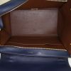 Celine Trapeze medium model handbag in blue leather and blue suede - Detail D3 thumbnail