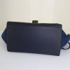 Celine Trapeze medium model handbag in blue leather and blue suede - Detail D5 thumbnail