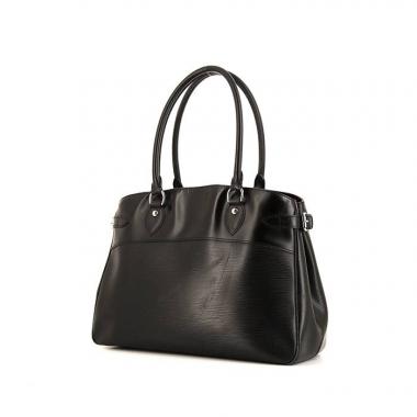 Sac cabas Louis Vuitton Passy en cuir épi noir