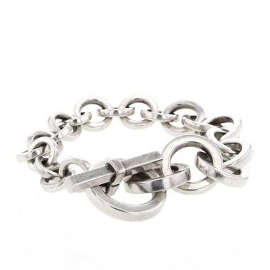 Brazalete Hermès Crescendo en plata