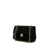 Chanel Timeless handbag in black quilted suede - 00pp thumbnail