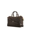 Louis Vuitton Speedy 30 handbag in brown linen canvas and brown leather - 00pp thumbnail