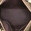 Louis Vuitton Speedy 30 handbag in brown linen canvas and brown leather - Detail D3 thumbnail
