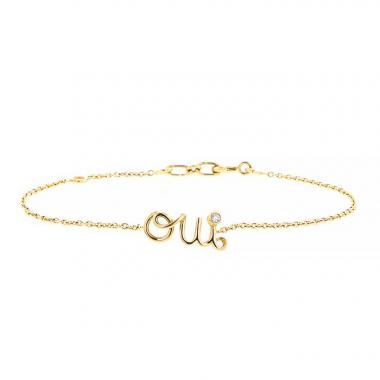 Bracelet Dior Oui en or jaune et diamant