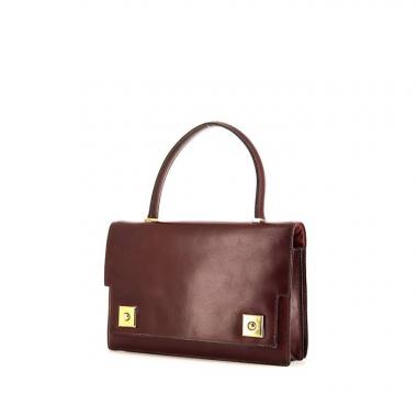 Borsa Hermès Piano in pelle box bordeaux