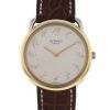 Hermes Arceau watch in stainless steel and gold plated - 00pp thumbnail